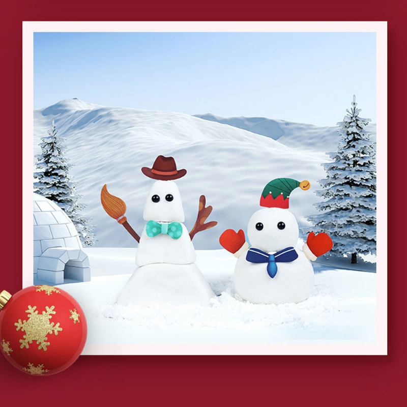 Diy Πλαστελίνη Snowman Kit Δημιουργικά Χριστουγεννιάτικα Στολίδια Diy Felt Χριστουγεννιάτικο Χιονάνθρωπος Με Πλούσια Αξεσουάρ Για Νήπια Παιδιά