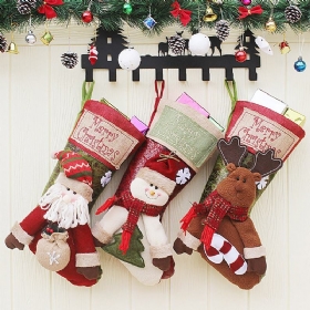 Κρεμαστό Χριστουγεννιάτικο Δώρο Κάλτσα Μεγάλου Μεγέθους Νέα Άφιξη Santa Elk Snowman Παιδική Τσάντα Δώρου Χριστουγεννιάτικες Κάλτσες