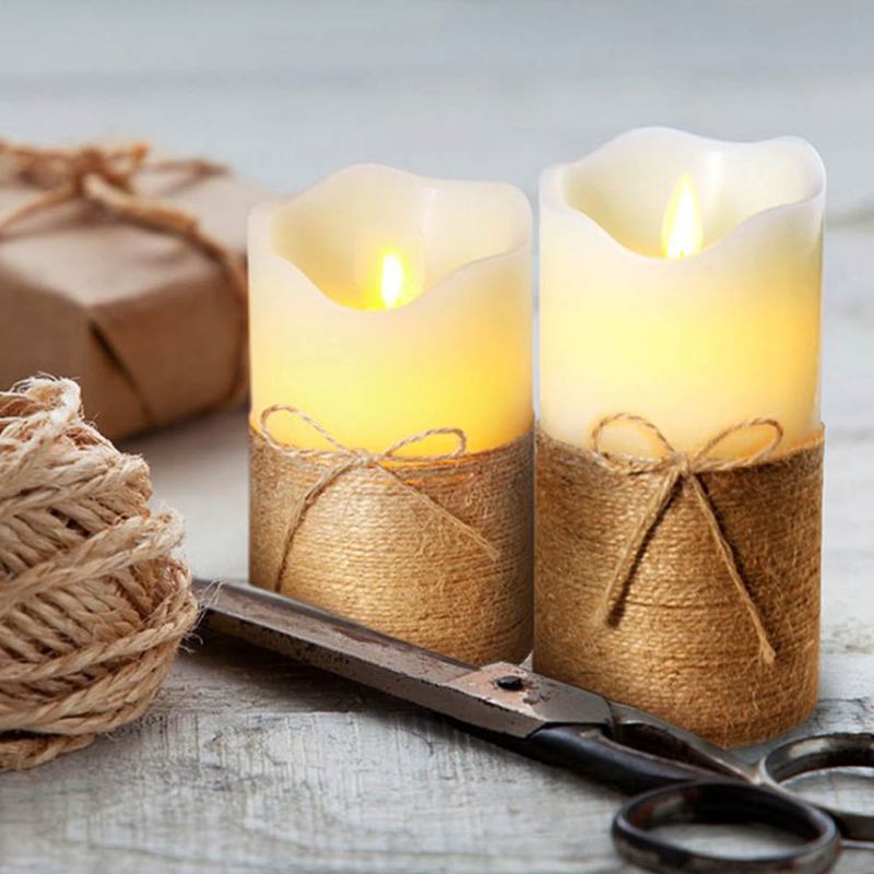 Σετ 3 Τεμαχίων Led Candles Διακόσμηση Σπιτιού Χριστουγεννιάτικα Φεστιβάλ Προσομοιωμένης Φλόγας Ηλεκτρονικό Λαμπάκι Κεριών Με Τηλεχειριστήριο