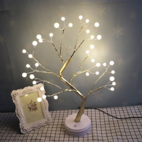 Usb Τύπος Firefly Tree Light Διακοσμητικό Νυχτερινό Φως Με Αφαιρούμενη Βάση Μπαταρία