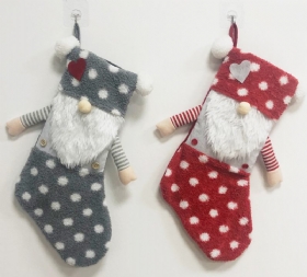 Χριστουγεννιάτικη Διακόσμηση Κάλτσα Κούκλα Γέρος Χωρίς Πρόσωπο Χριστουγεννιάτικες Κάλτσες Κρεμαστό Τσάντα Δώρου