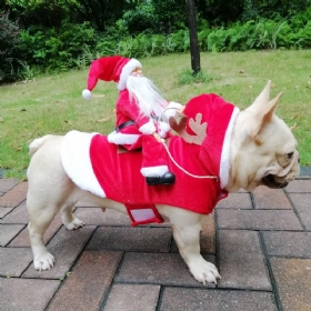 Χριστουγεννιάτικη Στολή Σκύλου Για Κατοικίδια Ιππασίας Άγιου Βασίλη Για Ρούχα Ελάφια Χριστουγεννιάτικα Προϊόντα