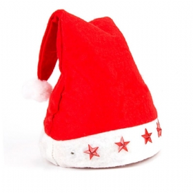 Χριστουγεννιάτικο Καπέλο Με Φωτάκια - Παραδοσιακό Κόκκινο & Λευκό Αξεσουάρ Άγιου Βασίλη